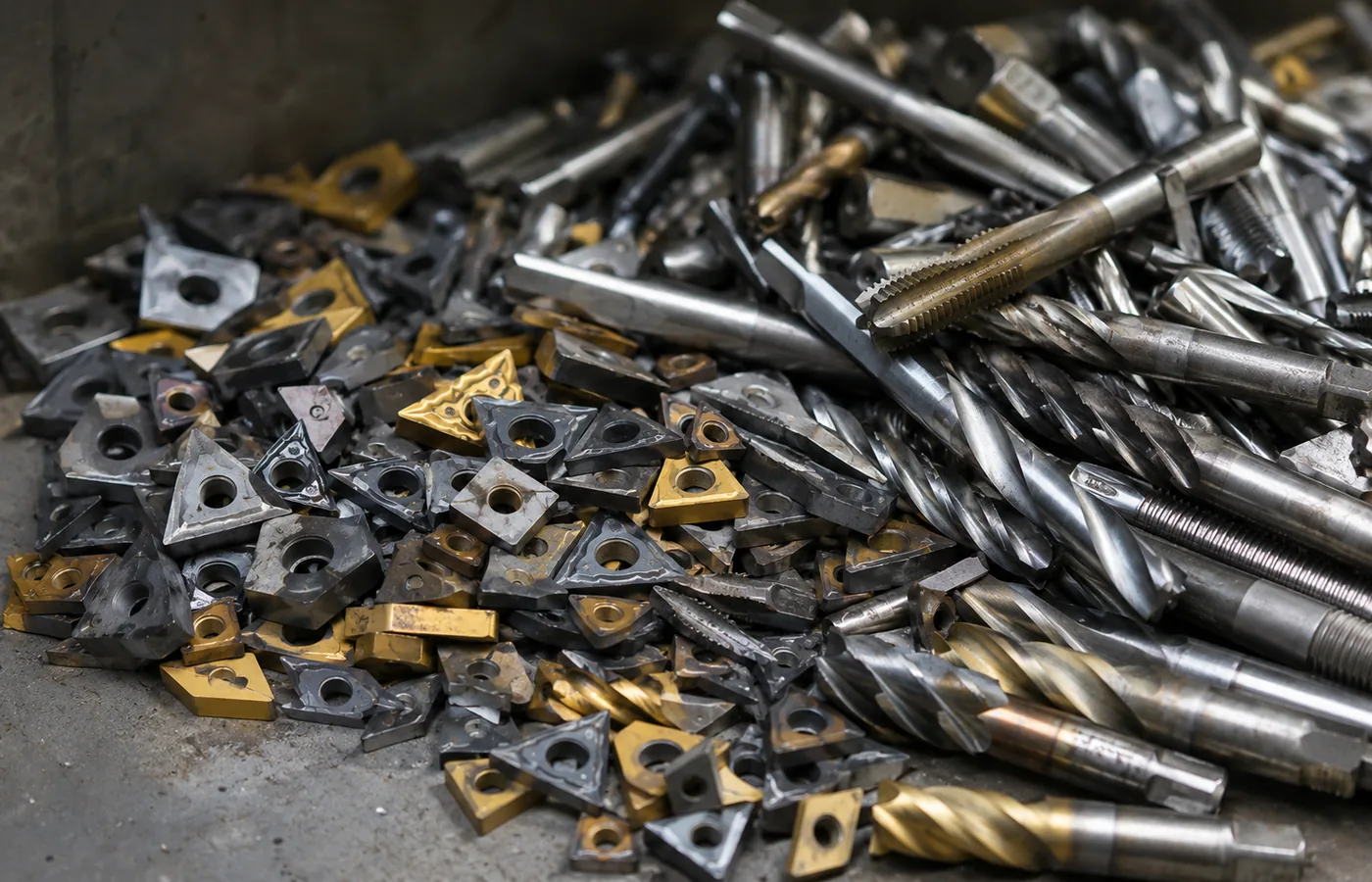 VHM und HSS Hartmetall Ankauf mit Wendeschneidplatten und Werkzeugen